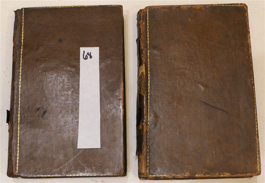 "Quarrels of Authors" By The Author of "Calamities of Authors" - Volumes I and II - London 1814 - Printed for John Murray - 2 Leather Cover Volumes - One Has Some Spine Damage