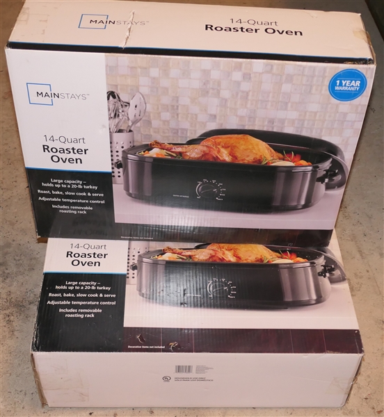 2- Brand New 14 Quart Roaster Ovens - New in Original Boxes