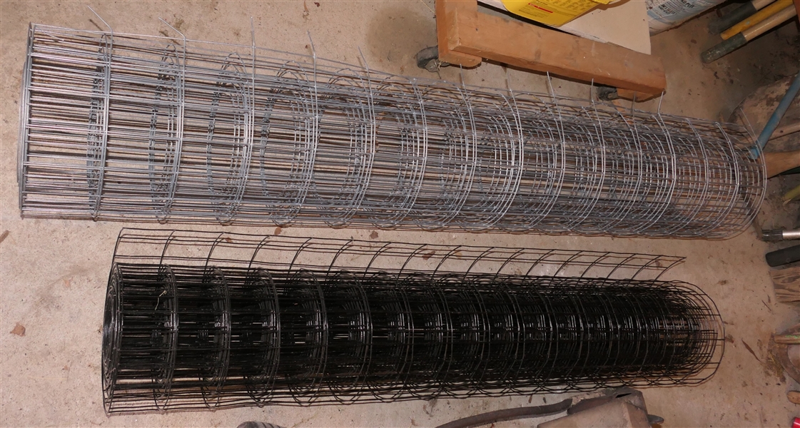 2 Partial Rolls of Garden Fencing Wire 