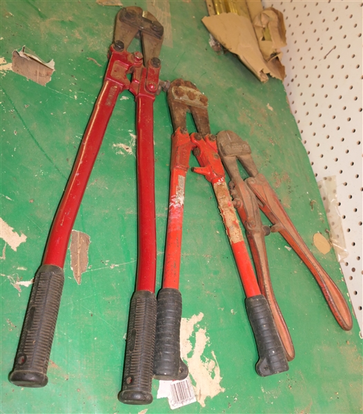 3 Pairs of Bolt Cutters in Graduating Sizes