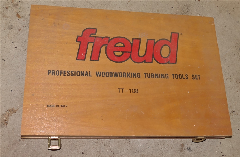 Freud Professional Woodworking Turning Tools Set - TT-108 - Made in Italy  - In Wood Case