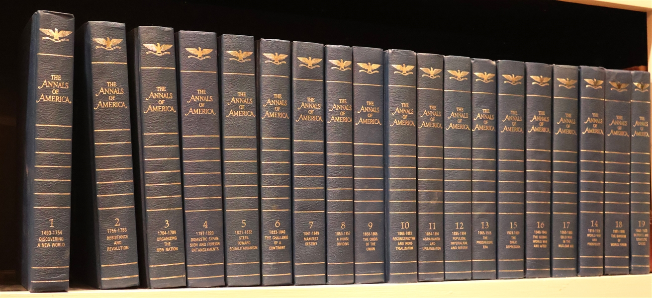 "The Annals of America" Volumes 1 - 18 - Encyclopedia Britannica, INC - Mortimer J. Adler Editor in Chief - Hardcover Books