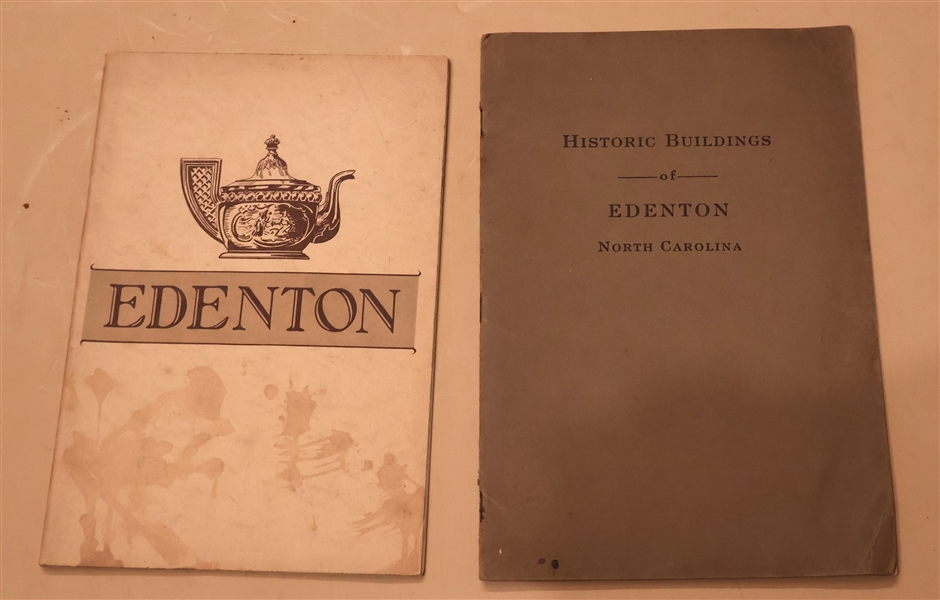 "Historic Buildings of Edenton North Carolina" and "Edenton" - 1937