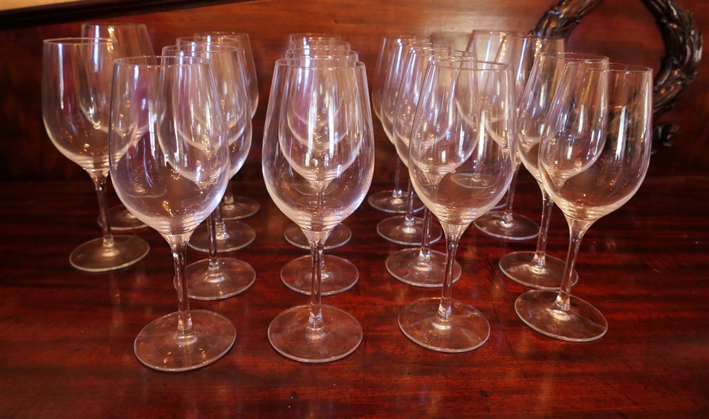 18 Royal Doulton Wine Glasses - 15 - 8 1/2" and 3 8 3/4"