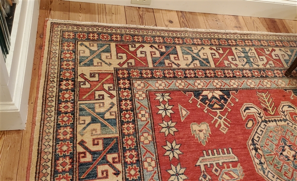 Oriental Rug  10' 5 X 7' 7 Beautiful Reds Blues in Library