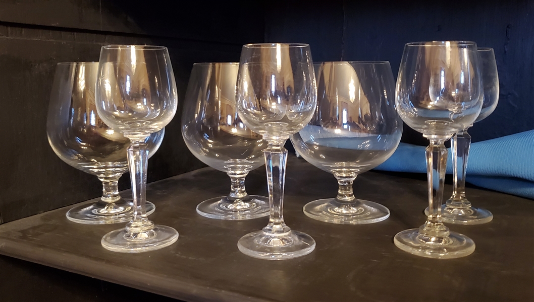 3 Brandy Snifters and 4 Cordials 