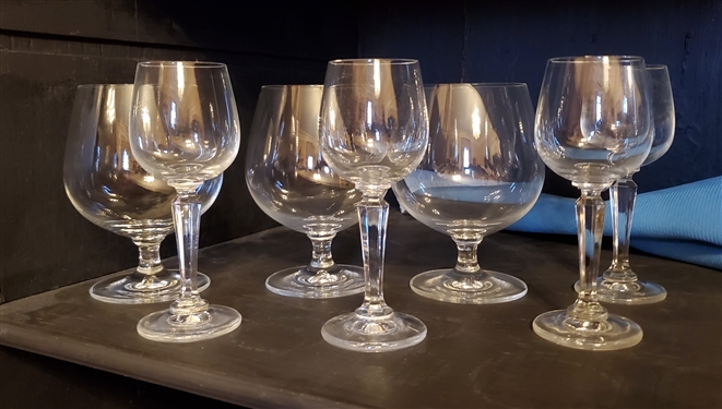 3 Brandy Snifters and 4 Cordials 