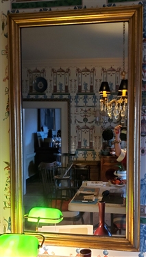 Nice Gold Giltwood Mirror - Frame Measures 51 by 29 