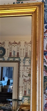 Nice Gold Giltwood Mirror - Frame Measures 51 by 29 