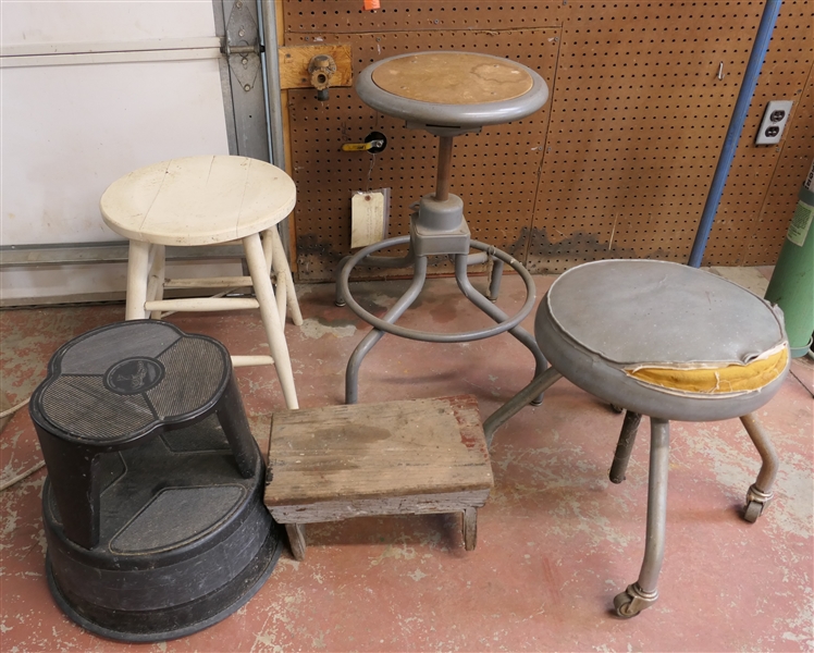 5 Stools, Step Ladders, and Industrial Seat