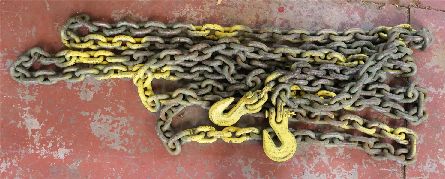 20 Foot Log  Chain with Hooks on Each End