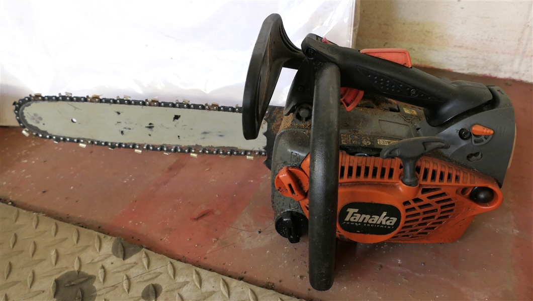 Tanaka Power Equipment Chain Saw - Runs Well -16" Bar Trimming Saw