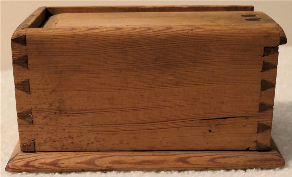 Pine Dovetailed Box with Sliding Top - Box Measures 3 3/4" Tall 7 3/4" by 4 1/4" 