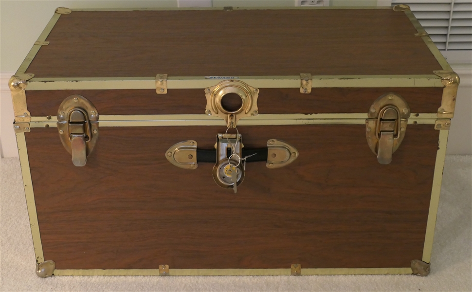 Seward Cedar Lined Trunk with Lock and Key- Trunk Measures 16" tall 30" by 16" 