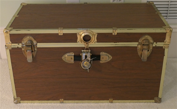 Seward Cedar Lined Trunk with Lock and Key- Trunk Measures 16 tall 30 by 16 