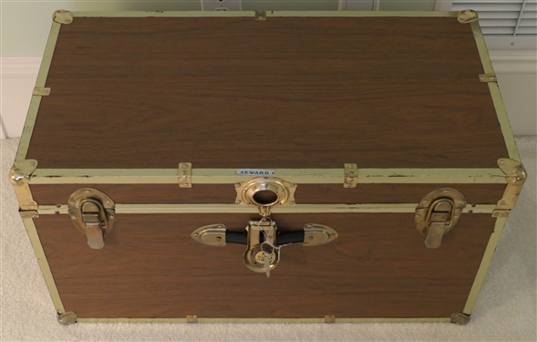 Seward Cedar Lined Trunk with Lock and Key- Trunk Measures 16 tall 30 by 16 
