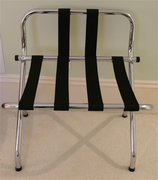 Chrome Folding Luggage Rack 