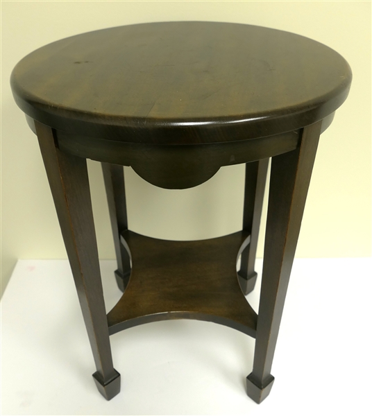 J.B. Van Sciver Co Camden NJ - Mahogany Occasional Table - 2 Tiers - Table Measures 18" Tall 14" Across