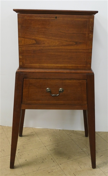 "The Old Salem Collection" By Bob Timberlake for Lexington Furniture - Walnut Sugar Chest - Dovetailed Case - Dovetailed Drawer - Oak Secondary Wood - String Inlay on Front, Sides, and drawer Front...