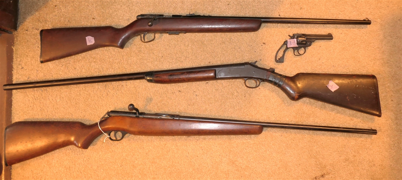Shotguns and Rifles - Stevens Model 87A .22 S,L,LR Bolt Action Rifle and Remington 12 Gauge Shotgun 