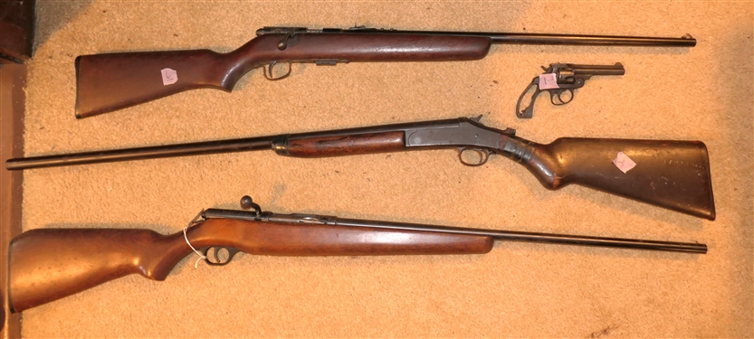 Shotguns and Rifles - Stevens Model 87A .22 S,L,LR Bolt Action Rifle and Remington 12 Gauge Shotgun 