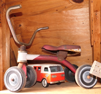 Antique and Vintage Tricycles and Pressed Steel Toys
