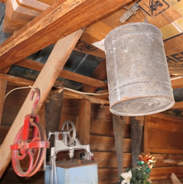 Well Wheel, Galvanized Cans