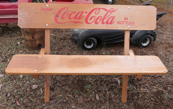 Coca Cola Wooden Bench 