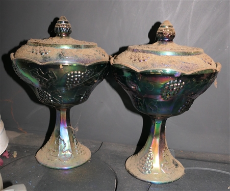 Indiana Harvest Grape Carnival Glass 