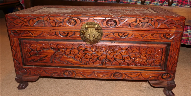 Ornate Carved Trunk 
