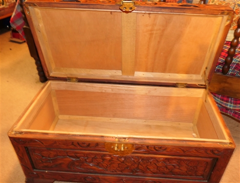 Ornate Carved Trunk 