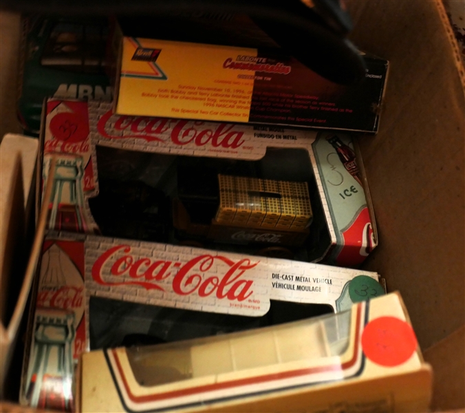 Large Collection of John Deere, Texaco, Coca Cola, and Racing Collectibles 