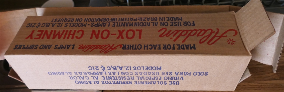 Aladdin Oil Lamp Chimney in Original Box