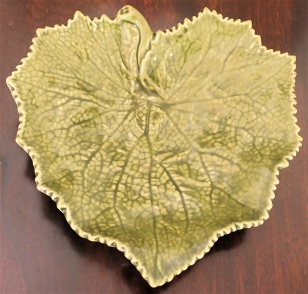 Portugal Ceramic Leaf Dish - From Ruby Ansley Interiors - Leaf Measures 7 1/4" by 7 1/4" 