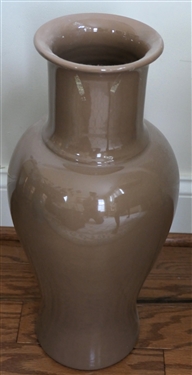 Taupe Ceramic Decorator Vase - 18 Tall 
