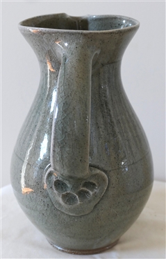 Mark Hewitt North Carolina Art Pottery Pitcher  - Number 105 - Pitcher Measures 9 Tall 