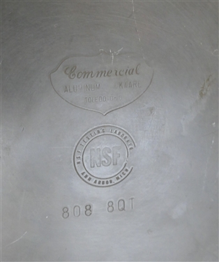 3 Pieces of Commercial Aluminum Cookware - 310C Stock Pot, 1703C Pot, and Wok 