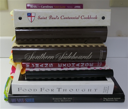 Collection of Southern Cook Books - The Junior League of Memphis, Woman's Exchange, The Junior League of Birmingham, Southern Sideboards, and Others 