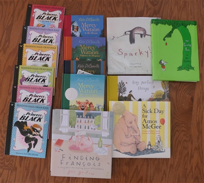 Lot of Children's Books - Authors Include Shannon Hale & Dean Hale - The Princess in Black Series - First Paperback Edition, Kate DiCamillo - Mercy Watson Series, Shel Silverstein, A Sick Day For...