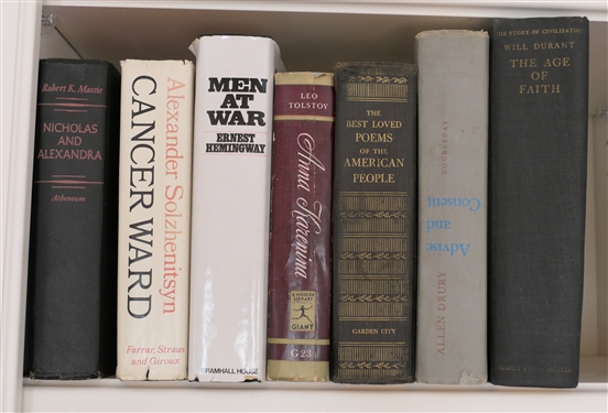 Self Lot of Books including Novels, History Books, Hardcover and Paperbound - Deacon King Kong Author Signed First Edition, War Light Author Signed First Edition