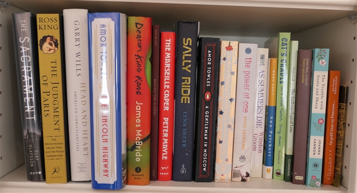 Self Lot of Books including Novels, History Books, Hardcover and Paperbound - Deacon King Kong Author Signed First Edition, War Light Author Signed First Edition