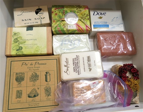 Lot of Fancy Soaps - French Guest Soaps, Thymes, Shea Moisture, and Others 