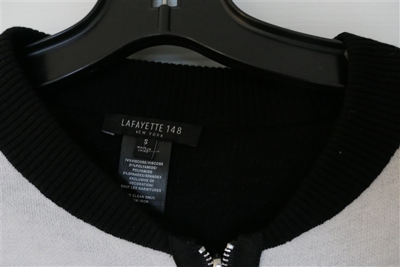 I by Iris Setlakwe Charcoal Gray and Black Jacket -Size Small and Lafayette 148 Size Small Black and White Jacket 