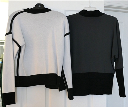 I by Iris Setlakwe Charcoal Gray and Black Jacket -Size Small and Lafayette 148 Size Small Black and White Jacket 
