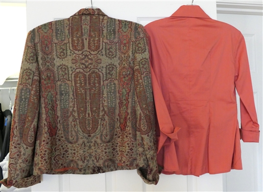 Paule Vasseur Lorry Jacket - Size 38 and Finley Coordinating Blouse Size Small 