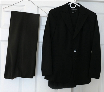 Peace of Cloth - New York - Black Pant Suit - T rousers and Blazer - Size 2 and Brown Trousers - Size 2
