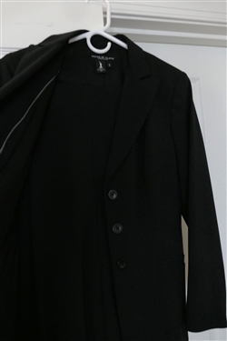 Peace of Cloth - New York - Black Pant Suit - T rousers and Blazer - Size 2 and Brown Trousers - Size 2