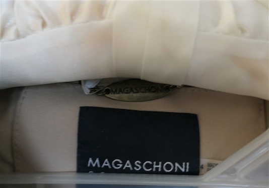 Donna Degnan Black and Brown Pants and Shirt Set - Size Small and Magaschoni Collection - Khaki Colored Pant Suit - Jacket and Trousers - Size 4