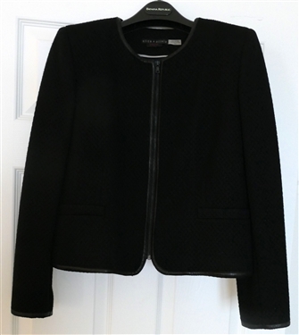 Alice and Olivia Employed Zip Up Jacket - Size Medium 