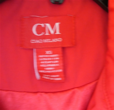 Pretty Red Ciao Milano Rain Coat - Size Extra Small 